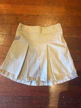 Cat & Jack Girls' Pleated Skater Skirt in Light Beige